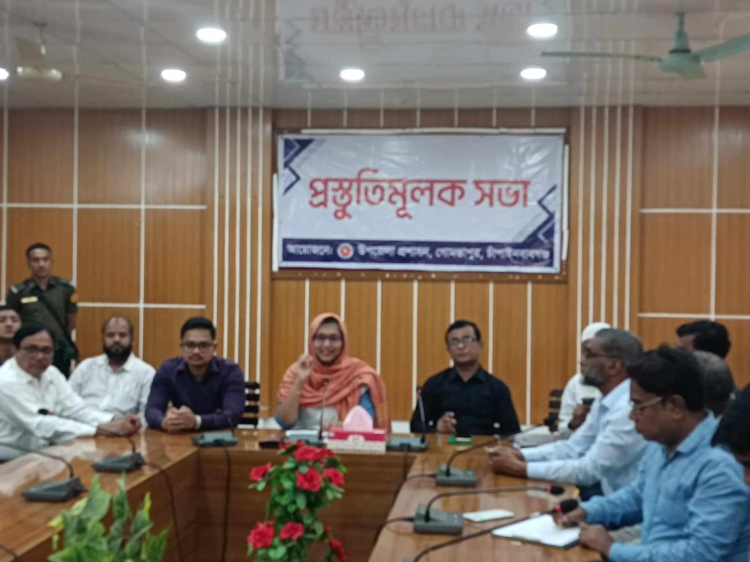 গোমস্তাপুরে পহেলা বৈশাখ উদযাপন উপলক্ষে  প্রস্তুতিমূলক সভা