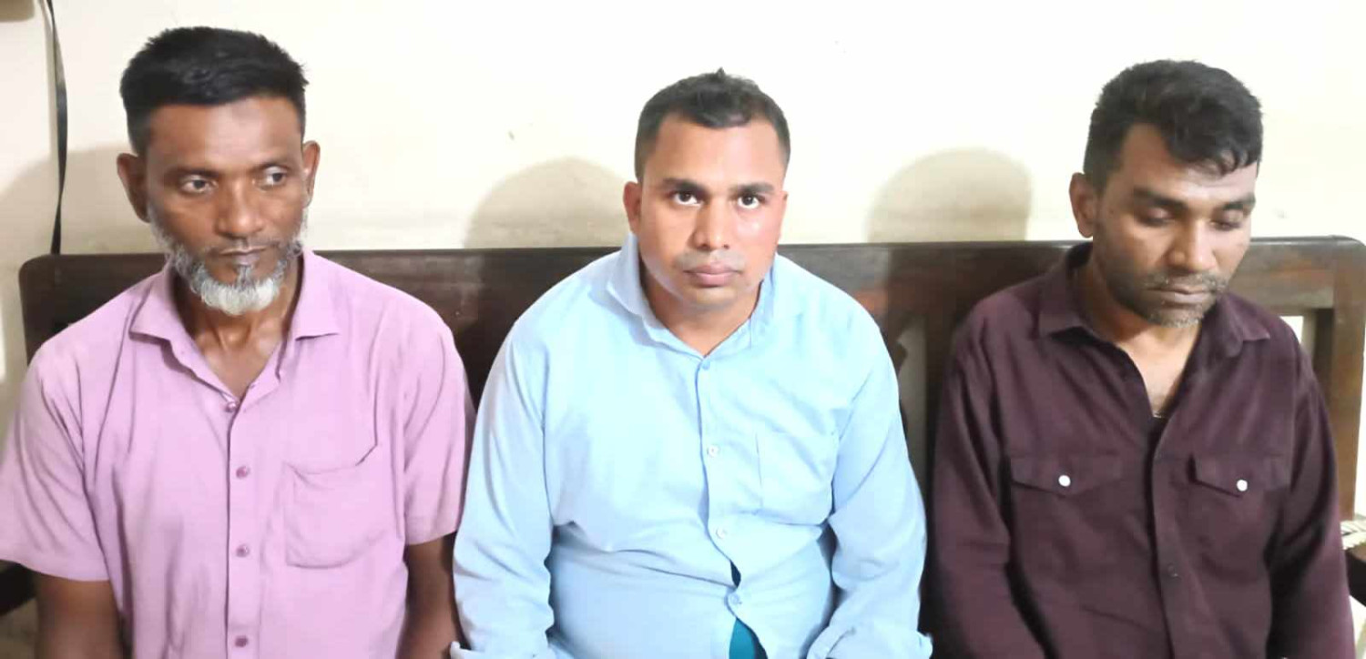 জগন্নাথপুরে পলাতক ৩ আসামী গ্রেপ্তার