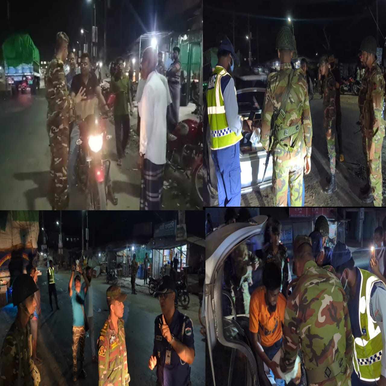 লোহাগড়ায় সেনাবাহিনীর অভিযানে ৯গাড়ি জব্দ ৫৪ হাজার ৫শত টাকার মামলা।