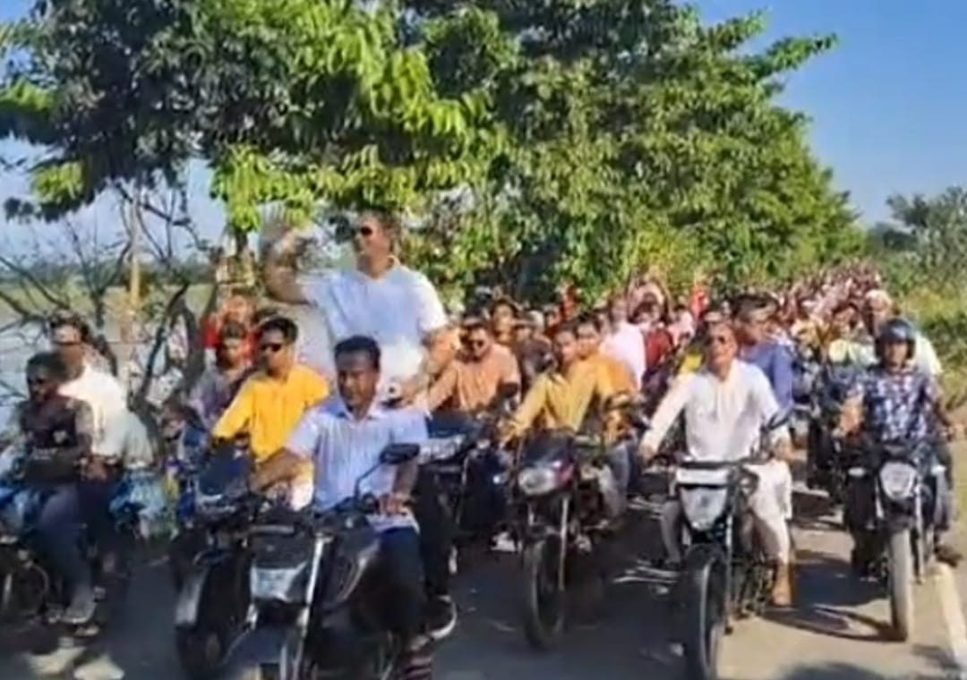 সুনামগঞ্জের তাহিরপুরে কামরুজ্জামানের নেতৃত্বে র‌্যালী ও জনসভা