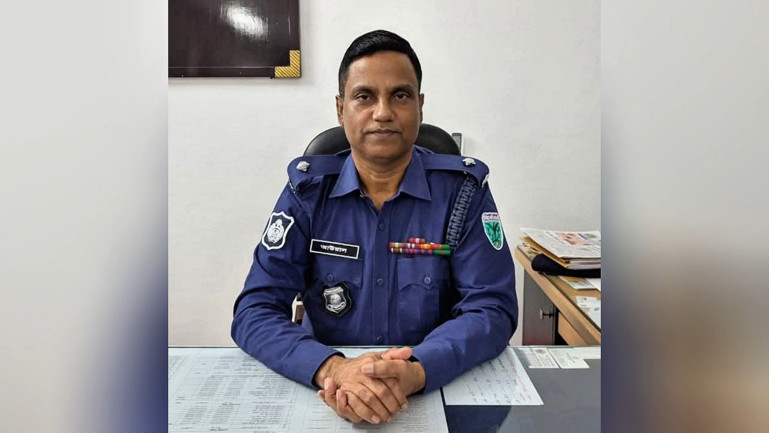 কমলগঞ্জে ওসি আব্দুল আউয়ালের ঈদ শুভেচ্ছা