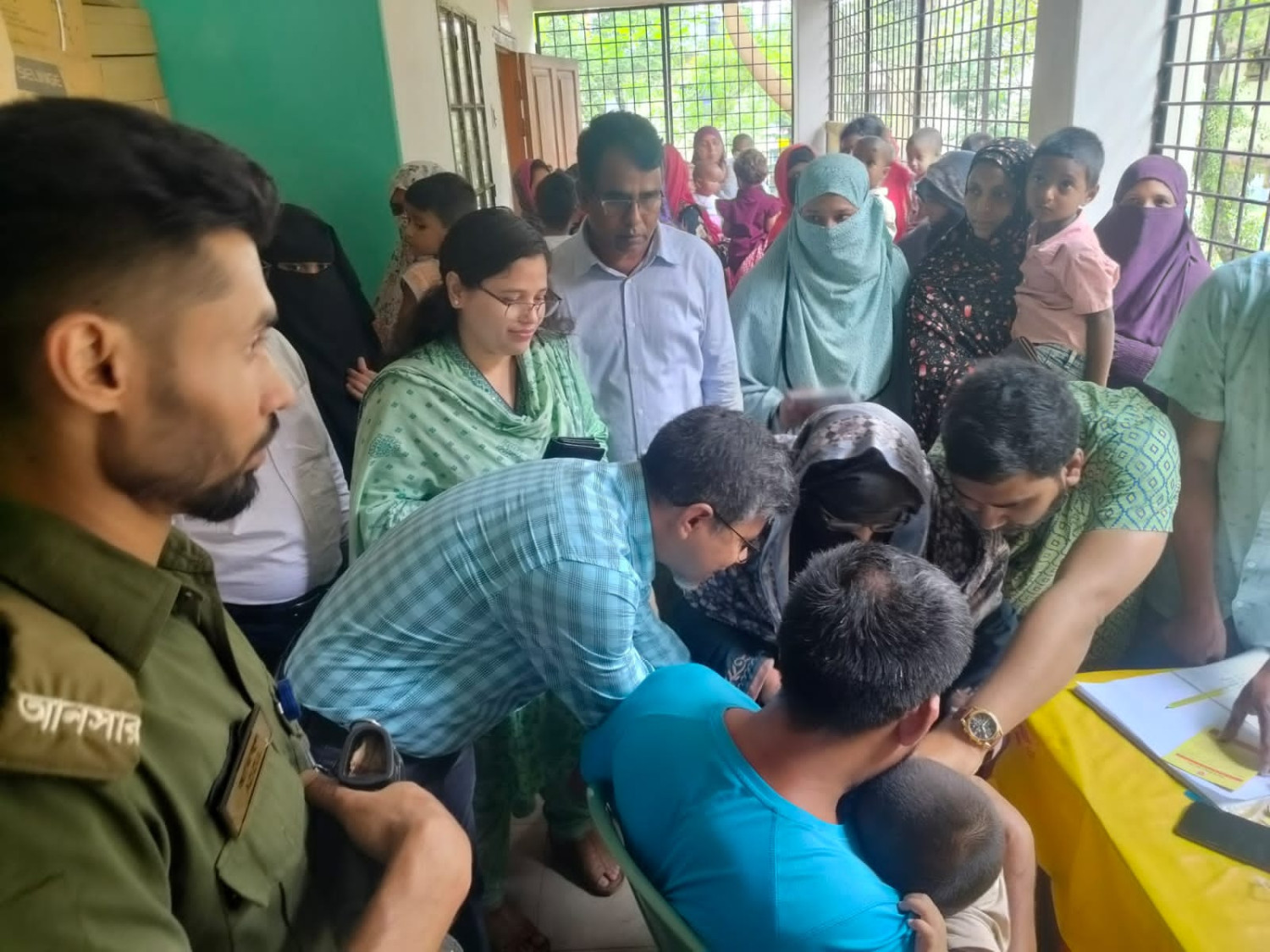 শ্রীবরদীতে শিশুদের হাম রুবেলার টিকাদান কর্মসূচির উদ্বোধন